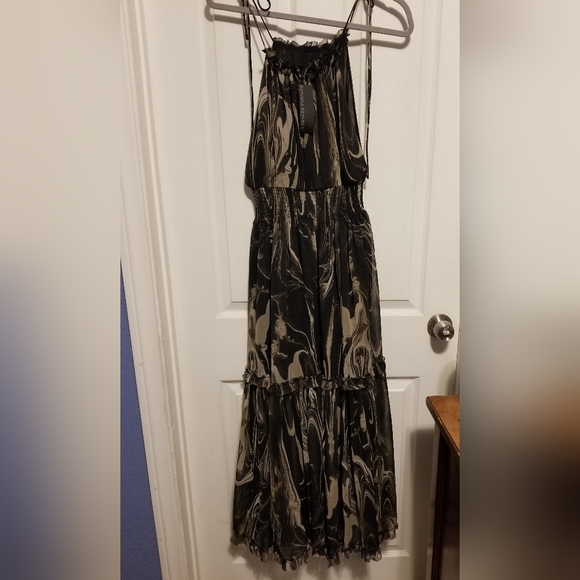 NWT Banana Republic Georgette Halter Mini Dress Marble Smoke Size Small - Picture 4 of 15